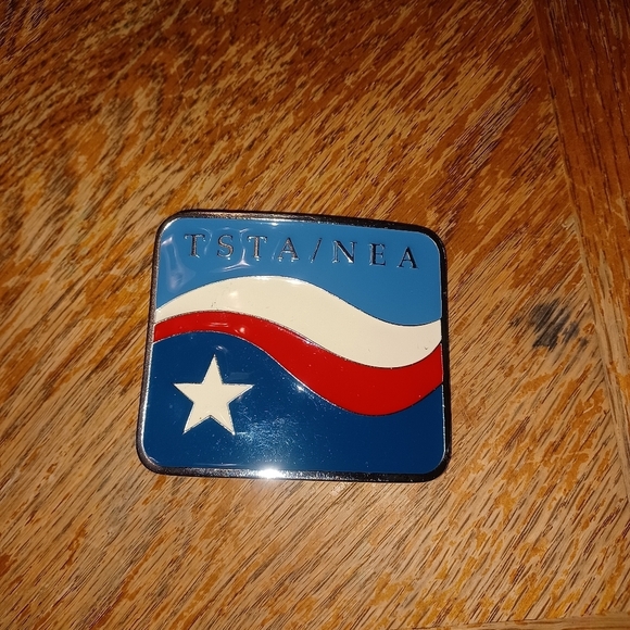 texas state teachers association / national education association belt buckle. G - Picture 1 of 4